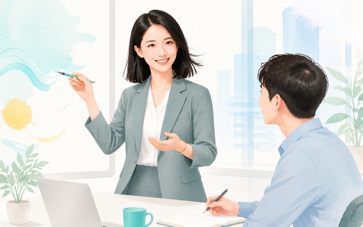 Business Chinese illustration